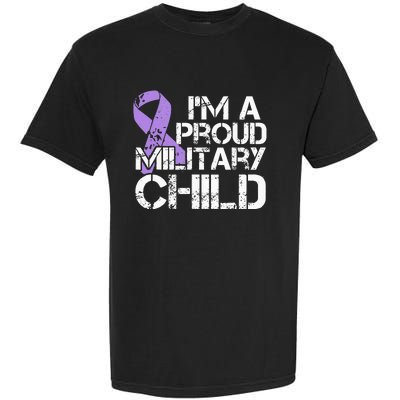 Military Child Month Purple Up Brat Garment-Dyed Heavyweight T-Shirt