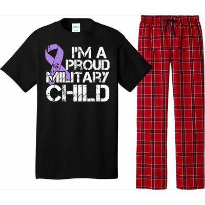 Military Child Month Purple Up Brat Pajama Set