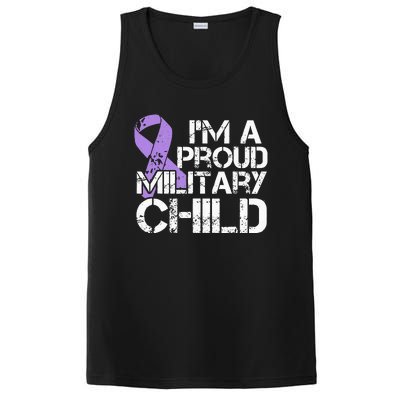 Military Child Month Purple Up Brat PosiCharge Competitor Tank