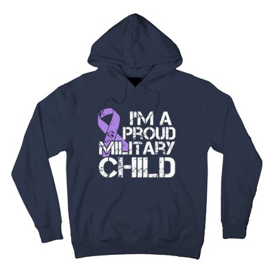 Military Child Month Purple Up Brat Hoodie