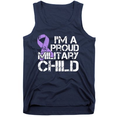 Military Child Month Purple Up Brat Tank Top