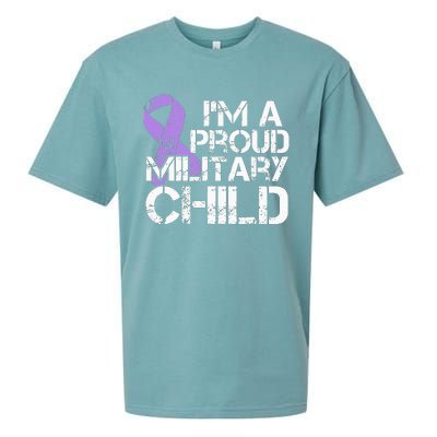 Military Child Month Purple Up Brat Sueded Cloud Jersey T-Shirt