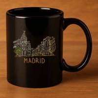 Madrid City 11oz C Handle Ceramic Mug
