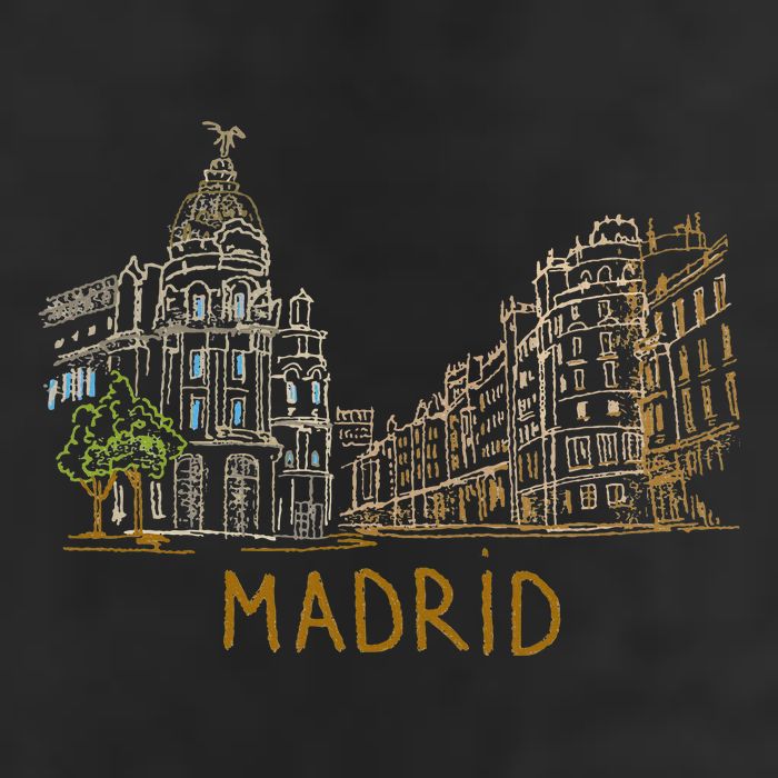 Madrid City 11oz C Handle Ceramic Mug