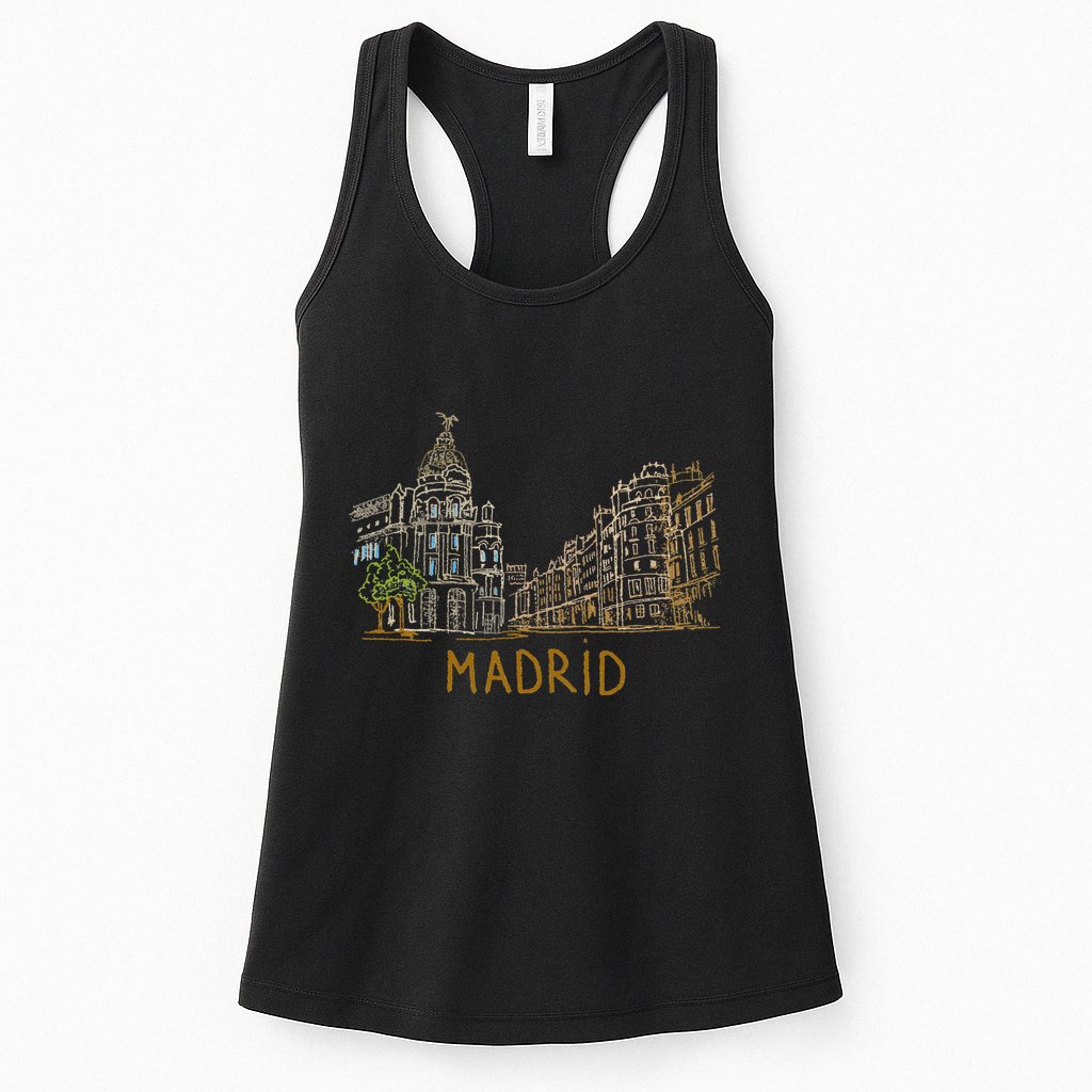 Madrid City Womens Tank Top