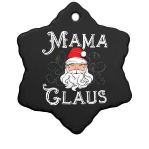 Mama Claus Matching Family Christmas Outfit Xmas Mom Gift Ceramic Star Ornament