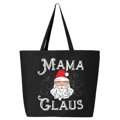 Mama Claus Matching Family Christmas Outfit Xmas Mom Gift 25L Jumbo Tote