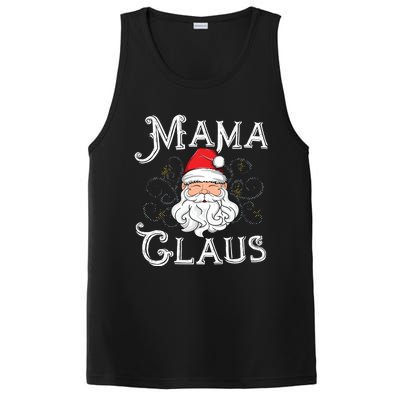 Mama Claus Matching Family Christmas Outfit Xmas Mom Gift PosiCharge Competitor Tank