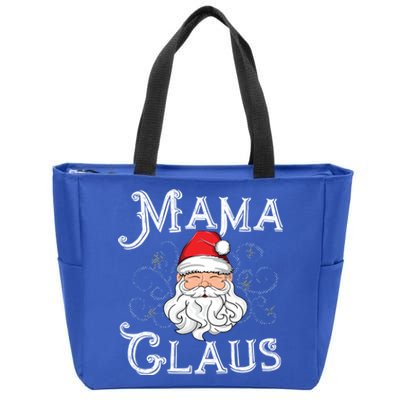 Mama Claus Matching Family Christmas Outfit Xmas Mom Gift Zip Tote Bag