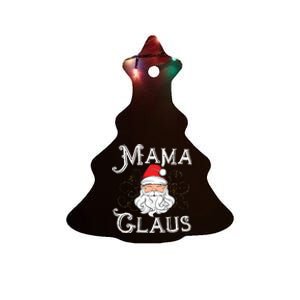 Mama Claus Matching Family Christmas Outfit Xmas Mom Gift Ceramic Tree Ornament