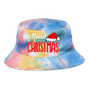 Merry Christmas Matching Family Christmas Santa Hat Pajamas Tie Dye Newport Bucket Hat