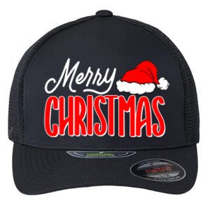 Merry Christmas Matching Family Christmas Santa Hat Pajamas Flexfit Unipanel Trucker Cap