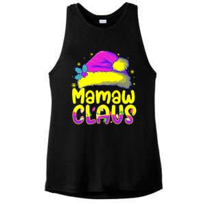 Mamaw Claus Matching Family Pajamas Funny Christmas Party Gift Ladies PosiCharge Tri-Blend Wicking Tank