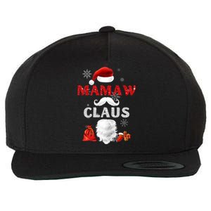 Mamaw Claus Matching Family Christmas Santa Gift Wool Snapback Cap