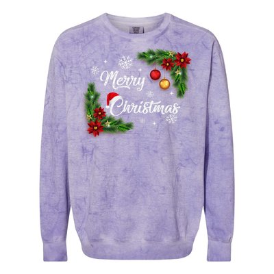 Merry Christmas Colorblast Crewneck Sweatshirt