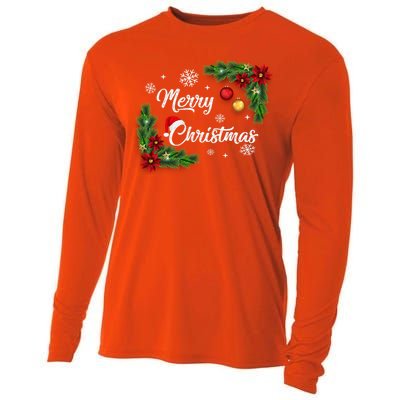 Merry Christmas Cooling Performance Long Sleeve Crew