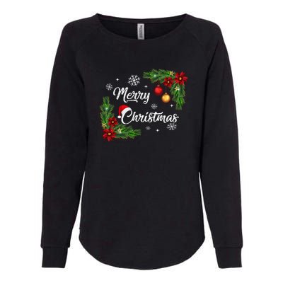 Merry Christmas Womens California Wash Sweatshirt