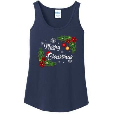 Merry Christmas Ladies Essential Tank