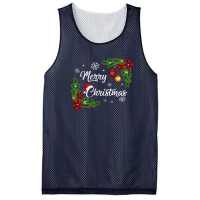 Merry Christmas Mesh Reversible Basketball Jersey Tank