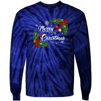 Merry Christmas Tie-Dye Long Sleeve Shirt