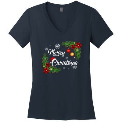 Merry Christmas Women's V-Neck T-Shirt