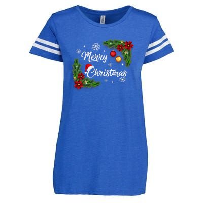 Merry Christmas Enza Ladies Jersey Football T-Shirt