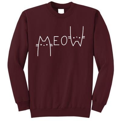 Meow Cat Meow Kitty Tall Sweatshirt