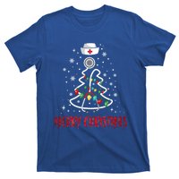 Merry Christmas Nurse Gift Stethoscope Tree Lights Xmas Meaningful Gift T-Shirt