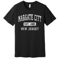 Margate City New Jersey Nj Vintage Established Sports Premium T-Shirt