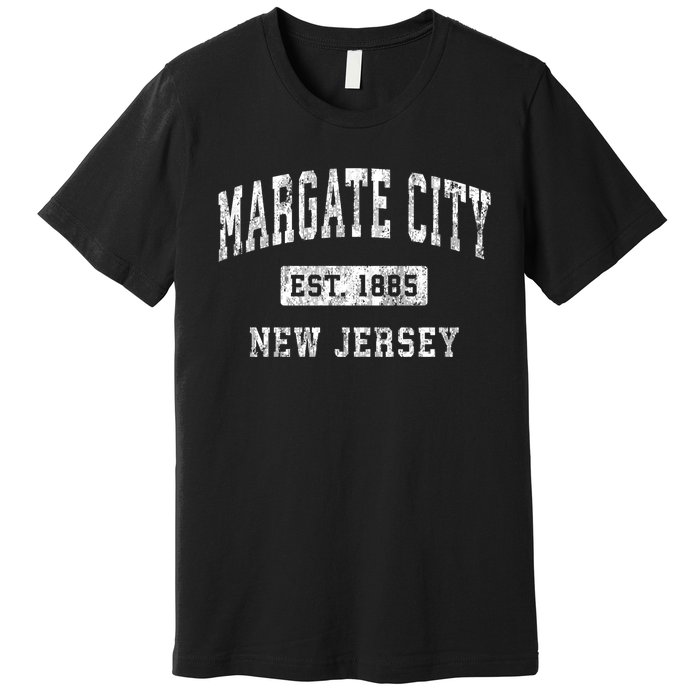 Margate City New Jersey Nj Vintage Established Sports Premium T-Shirt