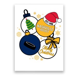 Merry Christmas Nashville Hockey Est 1998 Poster