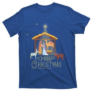 Merry Christmas Nativity Scene North Star Jesus Great Gift T-Shirt