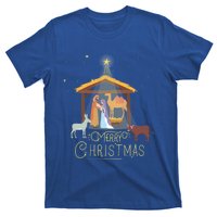 Merry Christmas Nativity Scene North Star Jesus Great Gift T-Shirt