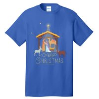 Merry Christmas Nativity Scene North Star Jesus Great Gift Tall T-Shirt