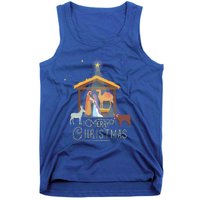 Merry Christmas Nativity Scene North Star Jesus Great Gift Tank Top