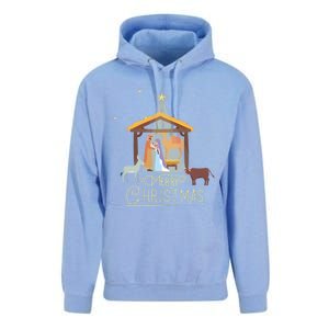 Merry Christmas Nativity Scene North Star Jesus Great Gift Unisex Surf Hoodie