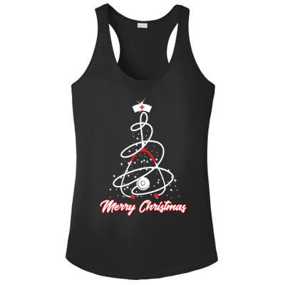 Merry Christmas Nurse Yuletide Practitioners Cute Gift Ladies PosiCharge Competitor Racerback Tank