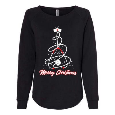 Merry Christmas Nurse Yuletide Practitioners Cute Gift Womens California Wash Sweatshirt