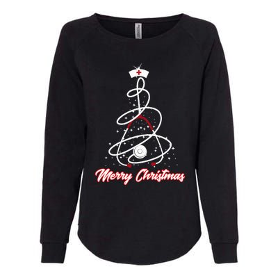 Merry Christmas Nurse Yuletide Practitioners Cute Gift Womens California Wash Sweatshirt