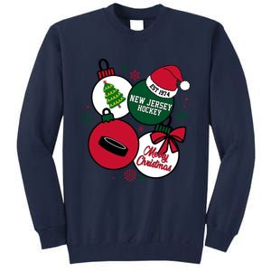 Merry Christmas New Jersey Hockey Est 1974 Tall Sweatshirt