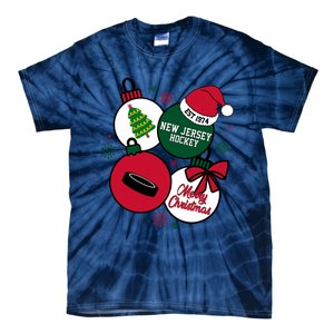 Merry Christmas New Jersey Hockey Est 1974 Tie-Dye T-Shirt