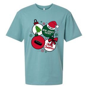 Merry Christmas New Jersey Hockey Est 1974 Sueded Cloud Jersey T-Shirt