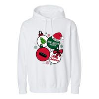 Merry Christmas New Jersey Hockey Est 1974 Garment-Dyed Fleece Hoodie