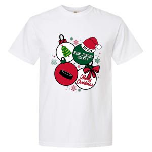 Merry Christmas New Jersey Hockey Est 1974 Garment-Dyed Heavyweight T-Shirt