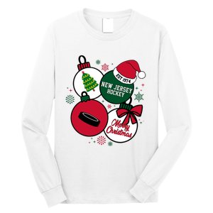 Merry Christmas New Jersey Hockey Est 1974 Long Sleeve Shirt