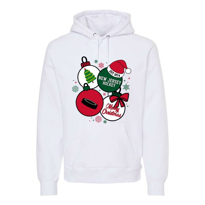 Merry Christmas New Jersey Hockey Est 1974 Premium Hoodie