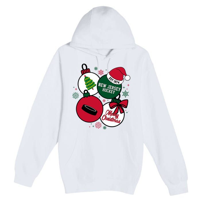 Merry Christmas New Jersey Hockey Est 1974 Premium Pullover Hoodie