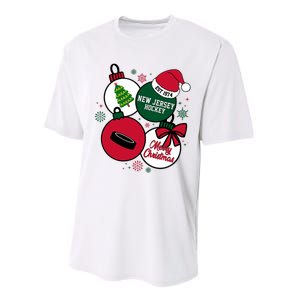 Merry Christmas New Jersey Hockey Est 1974 Performance Sprint T-Shirt