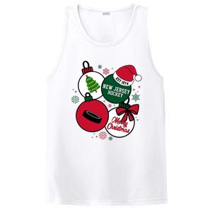 Merry Christmas New Jersey Hockey Est 1974 PosiCharge Competitor Tank