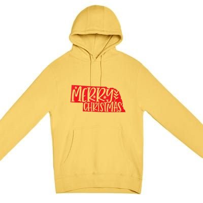 Merry Christmas Nebraska Tank Top Premium Pullover Hoodie